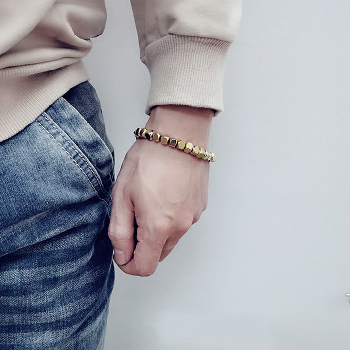 Buddha Stones ​​Messing Kupfer Glücks- und Heilarmband - image 4