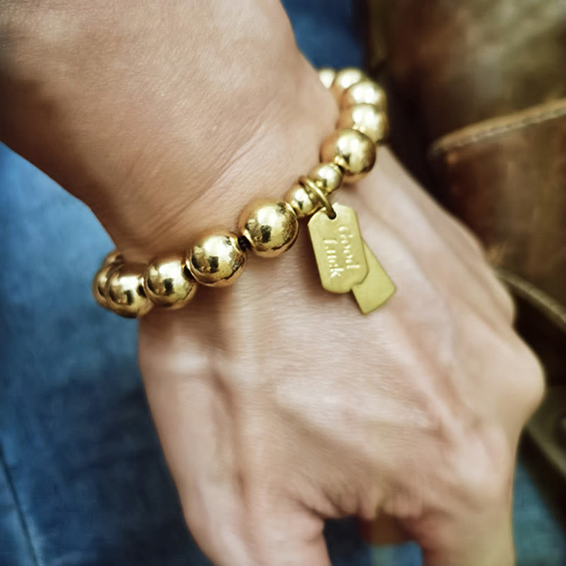 Buddha Stones ​​Heilarmband aus Messing und Kupfer - image 8