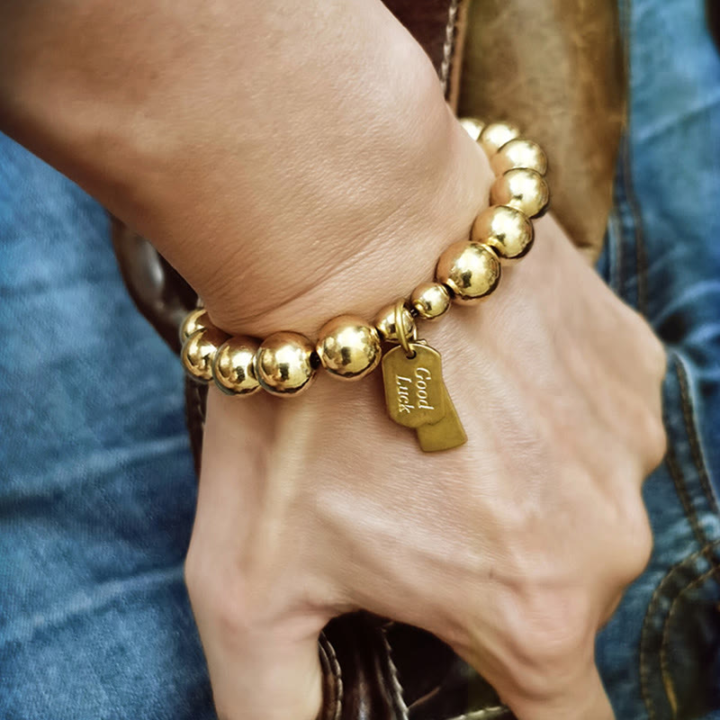 Buddha Stones ​​Heilarmband aus Messing und Kupfer - image 9