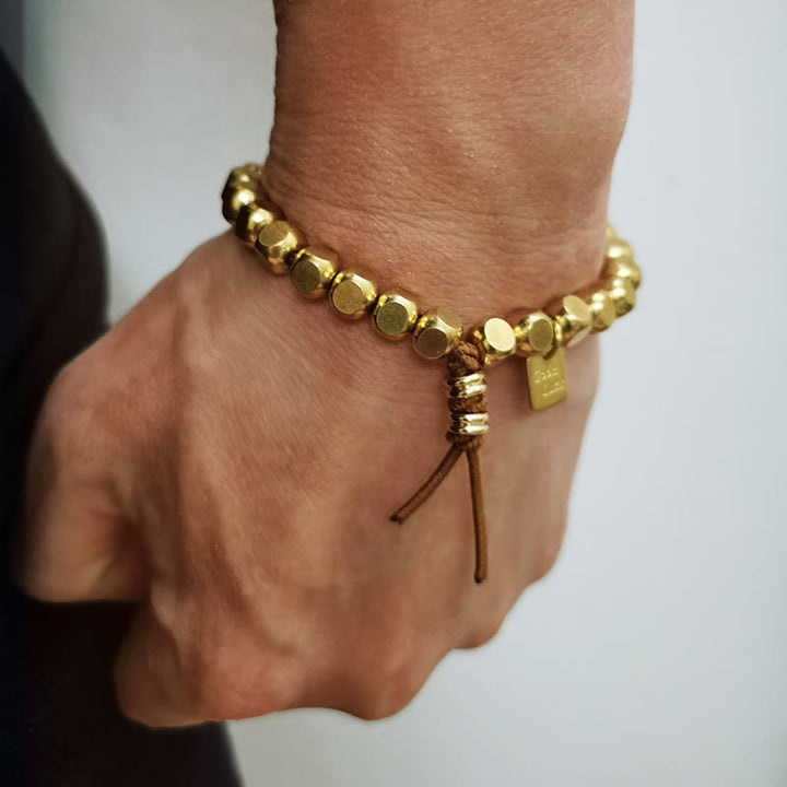 Buddha Stones, Messing-Kupfer-Schnur, Glücks- und Selbstfürsorge-Armband - image 3