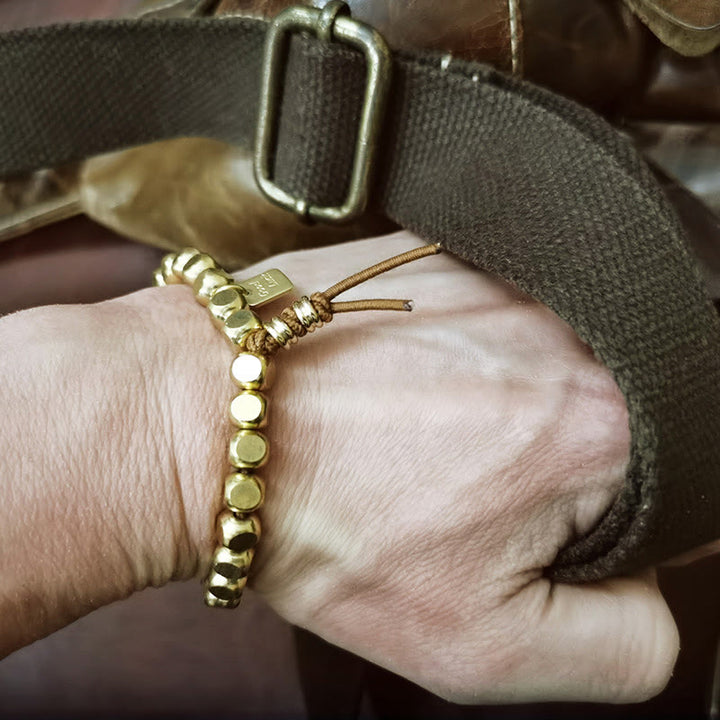 Buddha Stones, Messing-Kupfer-Schnur, Glücks- und Selbstfürsorge-Armband - image 9