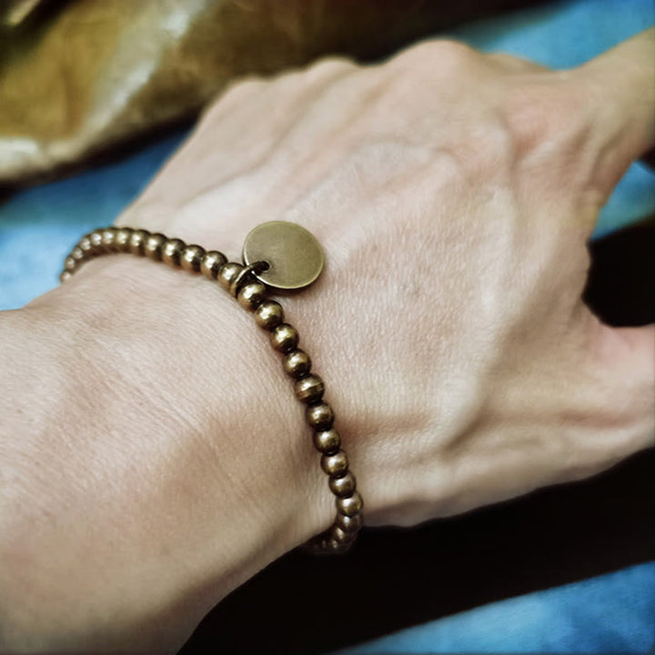 Buddha Stones ​​Amekaji Messing Kupfer Balance-Armband - image 3