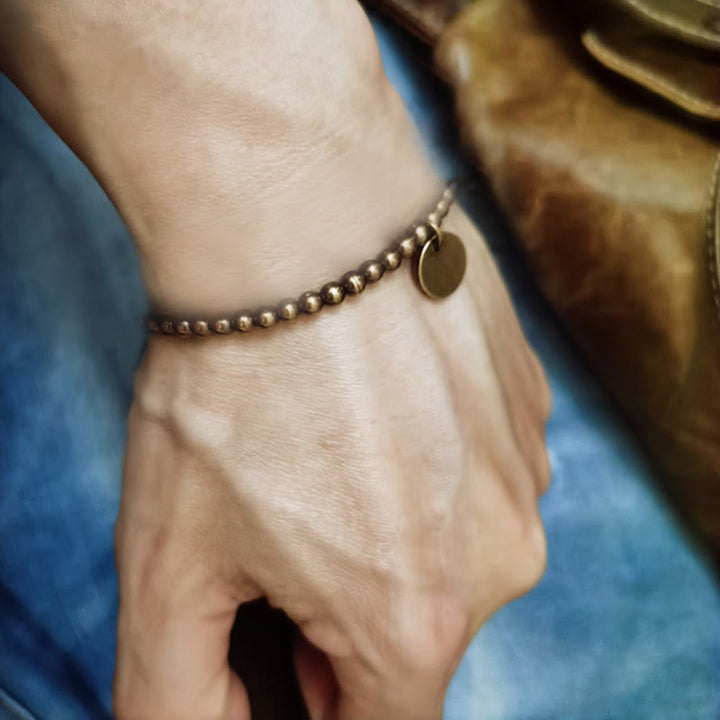 Buddha Stones ​​Amekaji Messing Kupfer Balance-Armband - image 4