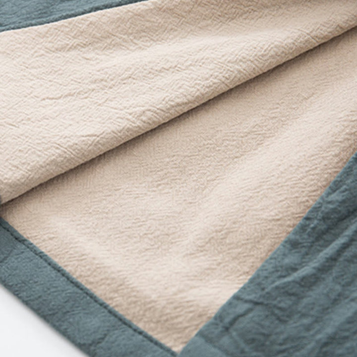 Buddha Stones 2-teiliger Zen-Tang-Anzug für Herren aus Leinen mit Froschknöpfen, langärmeliges Hemd und Hose - image 11