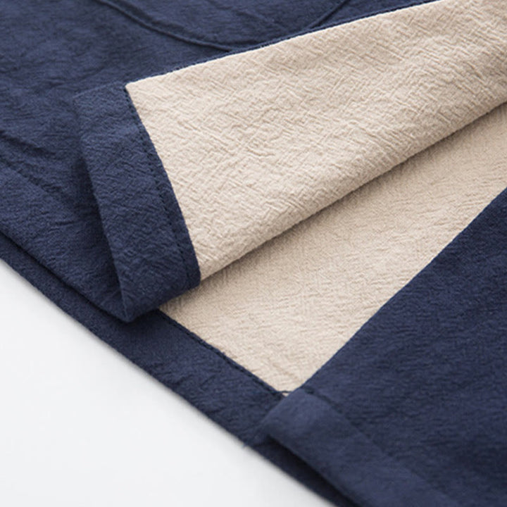 Buddha Stones 2-teiliger Zen-Tang-Anzug für Herren aus Leinen mit Froschknöpfen, langärmeliges Hemd und Hose - image 30