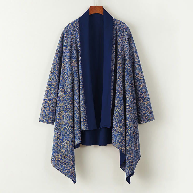 Buddha Stones Fall Herren Baumwolle Mittellanger Mantel Doppelseitige Jacke - image 1
