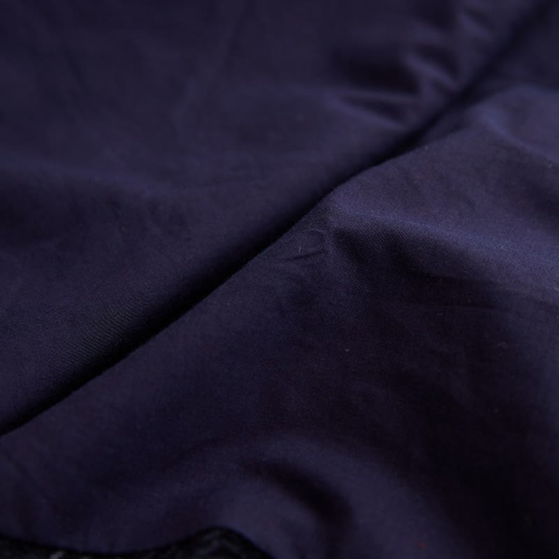 Buddha Stones Vintage Herbst Winter Chinesischer Tang-Anzug mit Froschknöpfen, Jacquard-Robe für Herren mit Drachenmotiv und Taschen - image 13