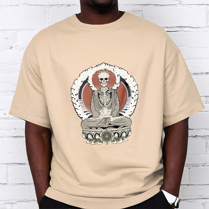 Buddha Stones ​​Skelett Muster T T-shirt - image 9