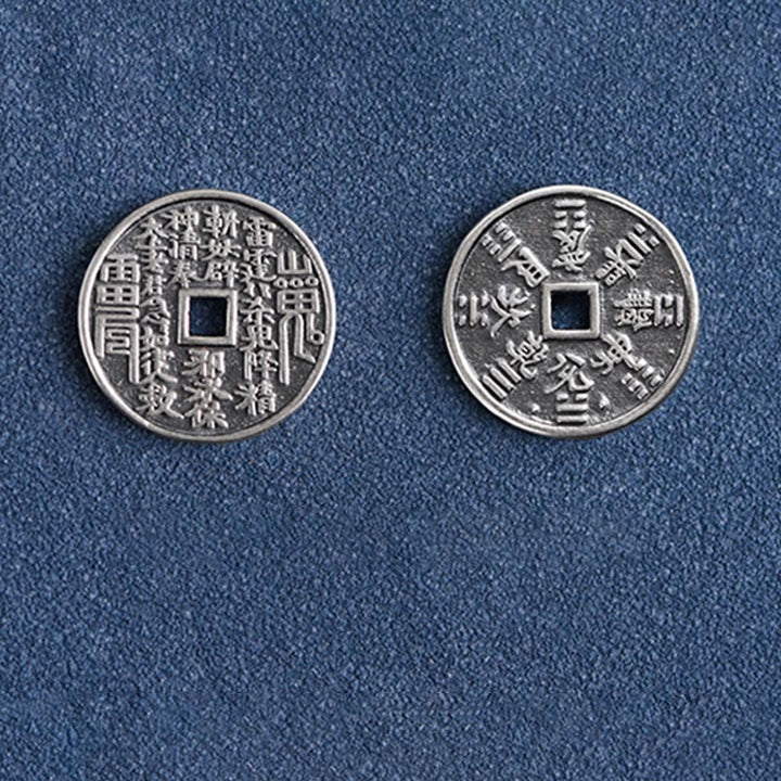 Fußkettchen mit geflochtenem Armband und Münzschutz von Buddha Stones aus 925er Sterlingsilber - image 20