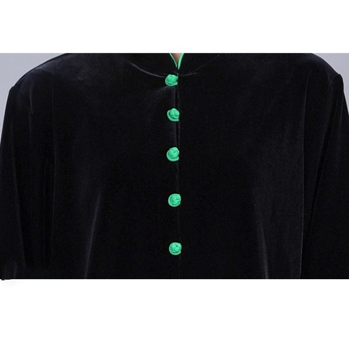 Buddha Stones 2-teiliges Herbst-Winter-Tai-Chi-Meditations-Qigong-Zen-Praxis-Unisex-Velours-Plüsch-Kleidungsset - image 3