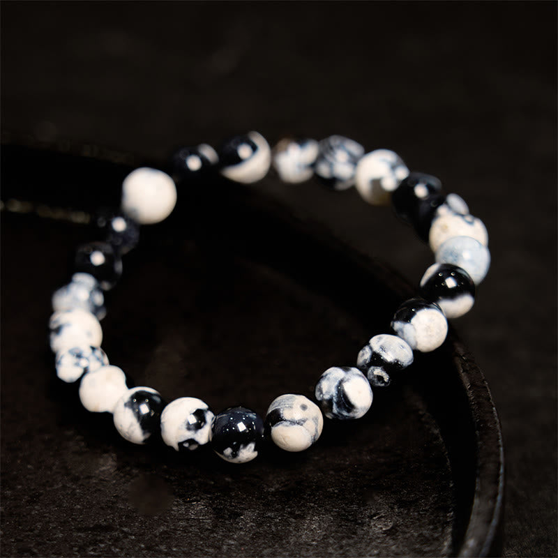 Buddha Stones Orca-Achat-Schutzarmband