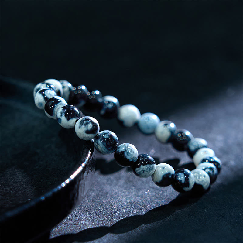 Buddha Stones Orca-Achat-Schutzarmband