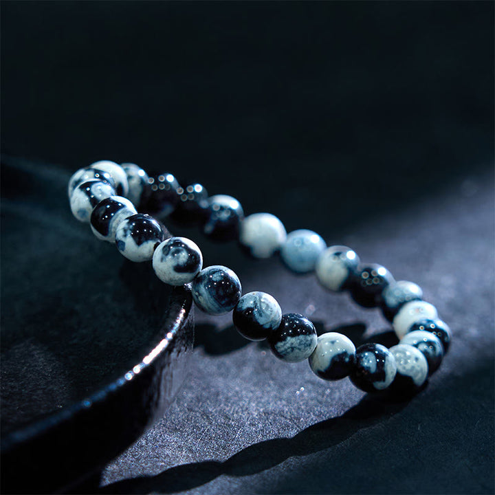 Buddha Stones Orca-Achat-Schutzarmband