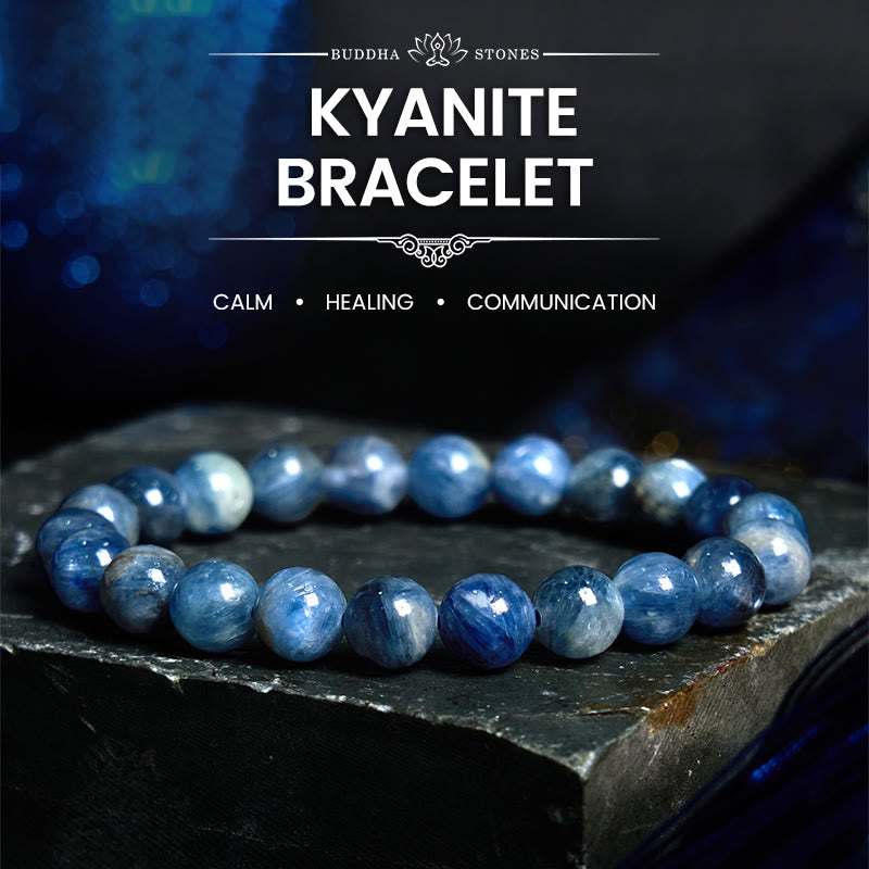 Buddha Stones Kyanit-Heilarmband - Kyanit (Handgelenkumfang: 14-16 cm) - image 0