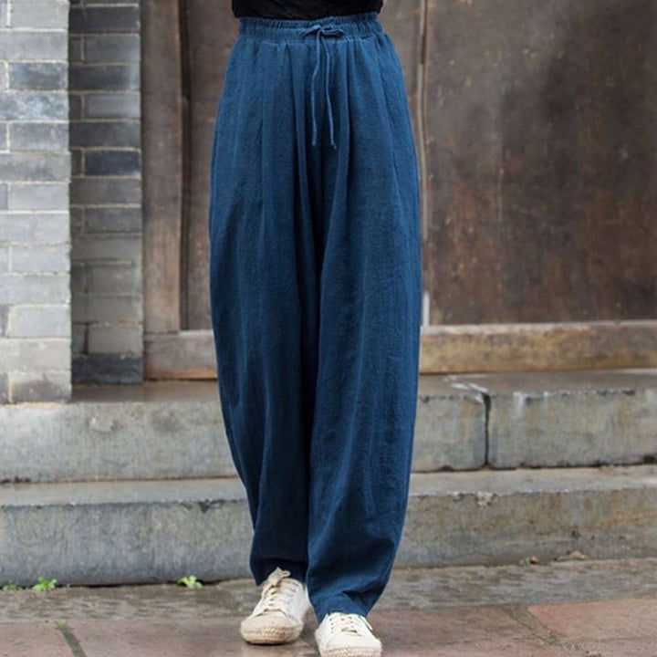 Buddha Stones Plain Design Baumwolle Damenhose - SteelBlue - US14, UK/AU18, EU46 (4XL) - image 12