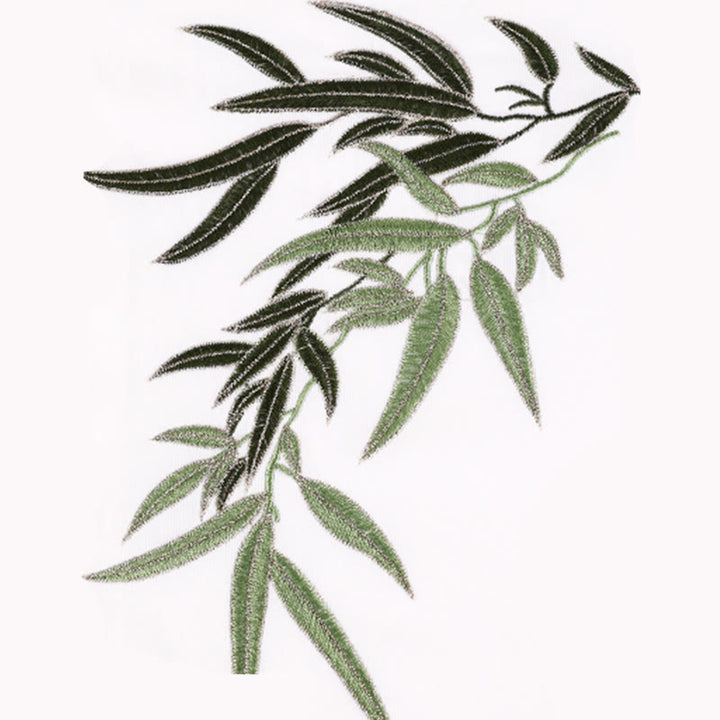 Buddha Stones, 2-teilig, Herbstgrün, Bambusblätter, Stickerei, Froschknopf, Tai Chi, Meditation, Qigong, Zen-Praxis, Unisex-Kleidungsset aus Baumwolle - image 5