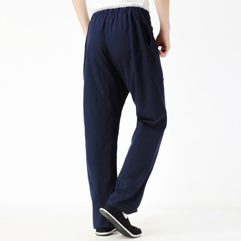 Buddha Stones Fall Einfarbige Herrenhose mit Kordelzug und Taschen - image 2