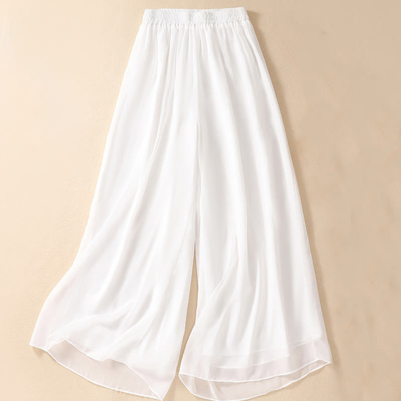 Buddha Stones Damen Hemdkleid mit Blumenstickerei und Froschknöpfen, weite Hose - image 16