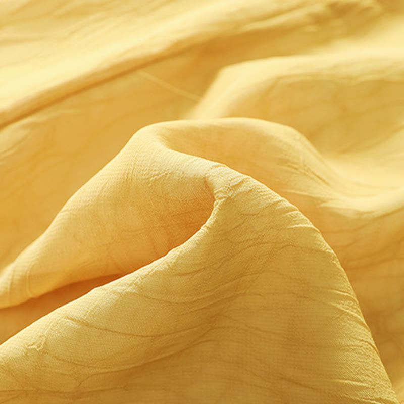 Buddha Stones Damen Hemdkleid mit Blumenstickerei und Froschknöpfen, weite Hose - image 12