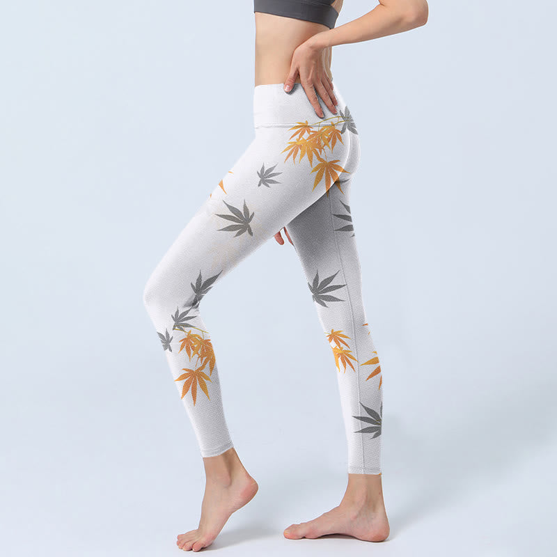Buddha Stones Maple Gym Leggings Damen Yogahose - image 3