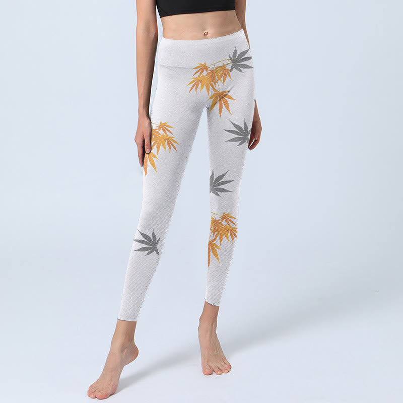 Buddha Stones Maple Gym Leggings Damen Yogahose