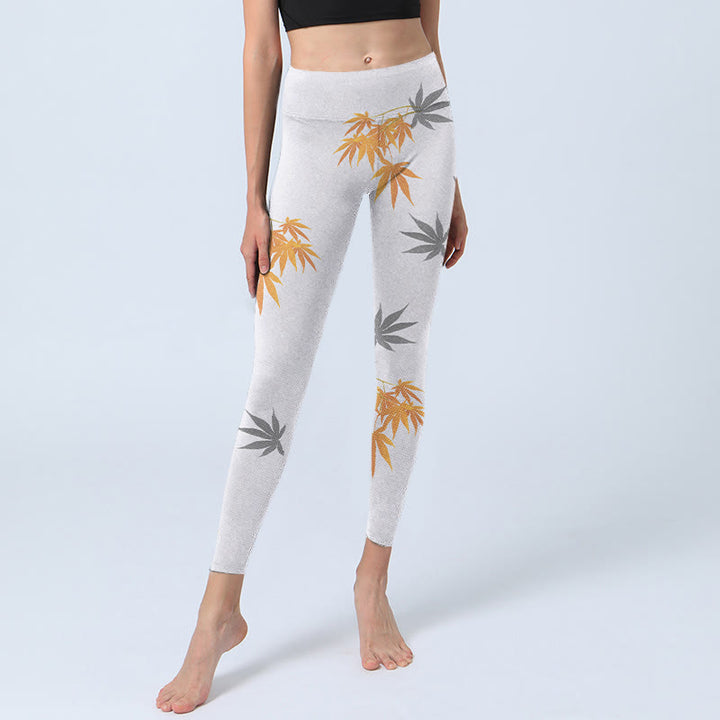 Buddha Stones Maple Gym Leggings Damen Yogahose - image 6