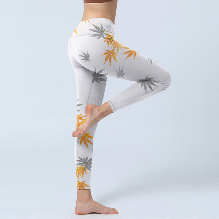 Buddha Stones Maple Gym Leggings Damen Yogahose