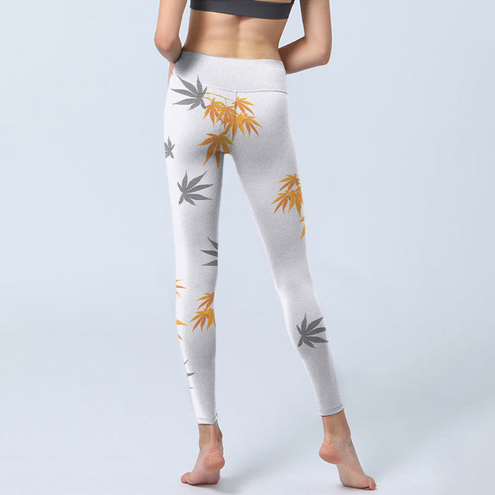 Buddha Stones Maple Gym Leggings Damen Yogahose