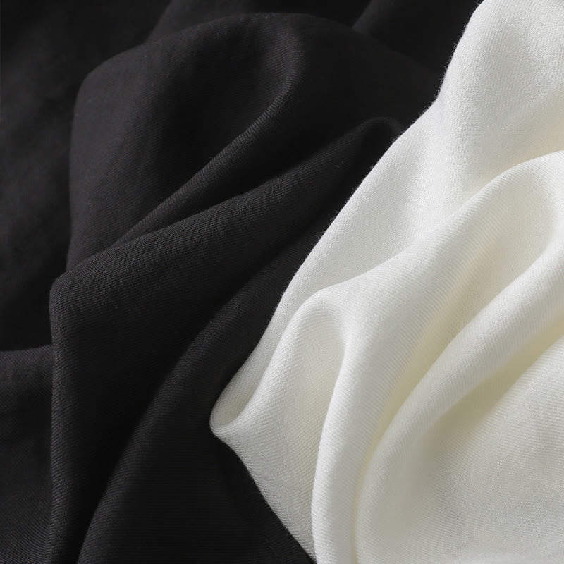 Buddha Stones Einfarbiges Langarm-Damenhemd mit Knopf - image 12