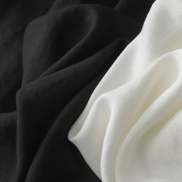 Buddha Stones Einfarbiges Langarm-Damenhemd mit Knopf - image 12