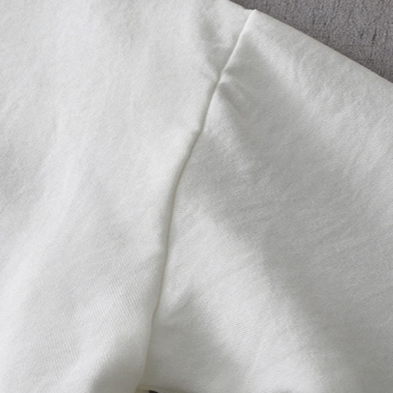 Buddha Stones Einfarbiges Langarm-Damenhemd mit Knopf - image 6