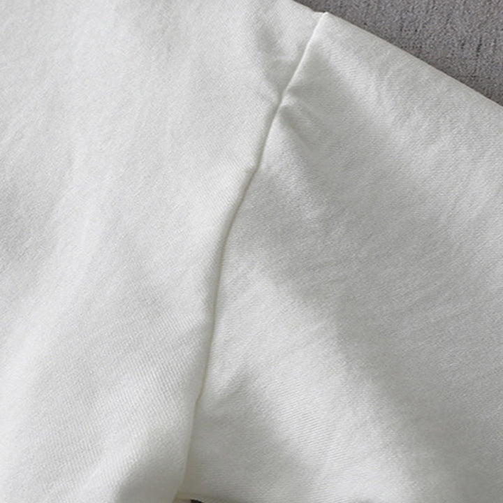 Buddha Stones Einfarbiges Langarm-Damenhemd mit Knopf - image 6