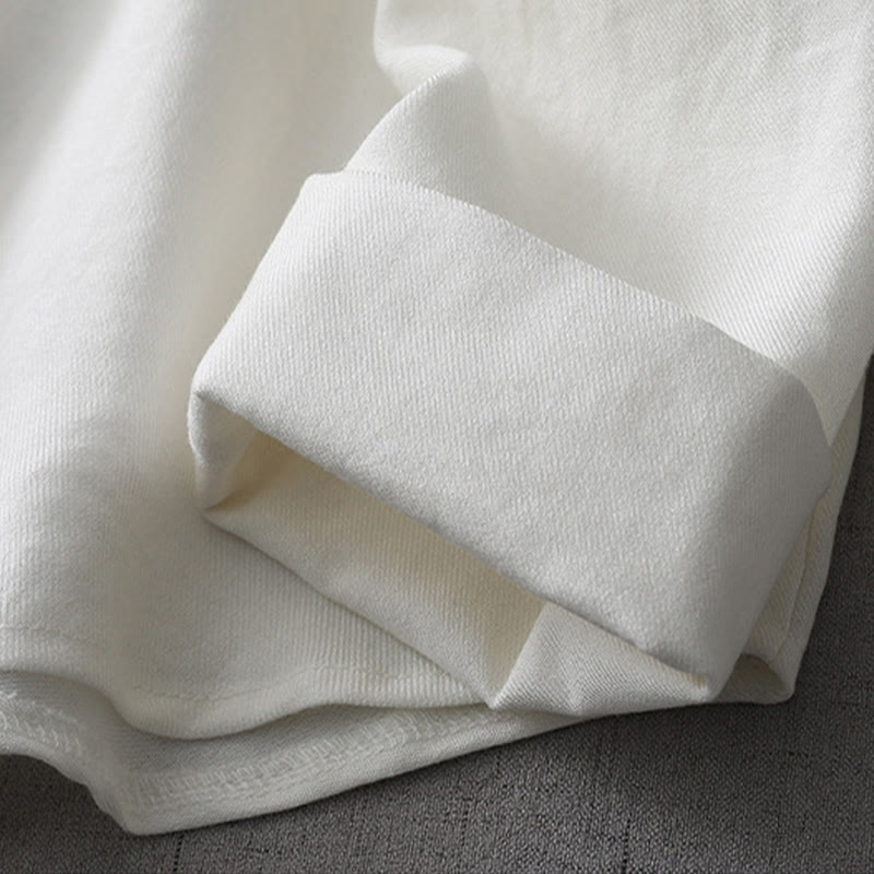 Buddha Stones Einfarbiges Langarm-Damenhemd mit Knopf - image 7