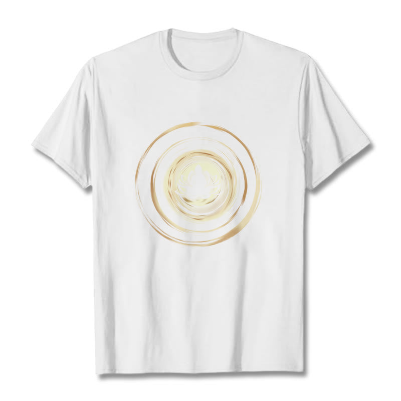 Buddha Stones ​​Meditieren Buddha Lotus Muster T T-shirt - Weiß - 2XL - image 5