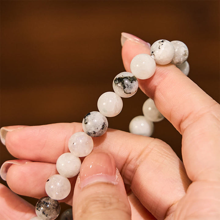 Buddha Stones Regenbogen-Mondstein-Harmonie-Armband
