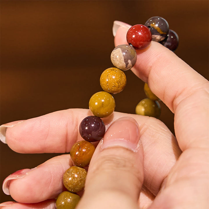 Buddha Stones Mookait-Armband für emotionales Wachstum