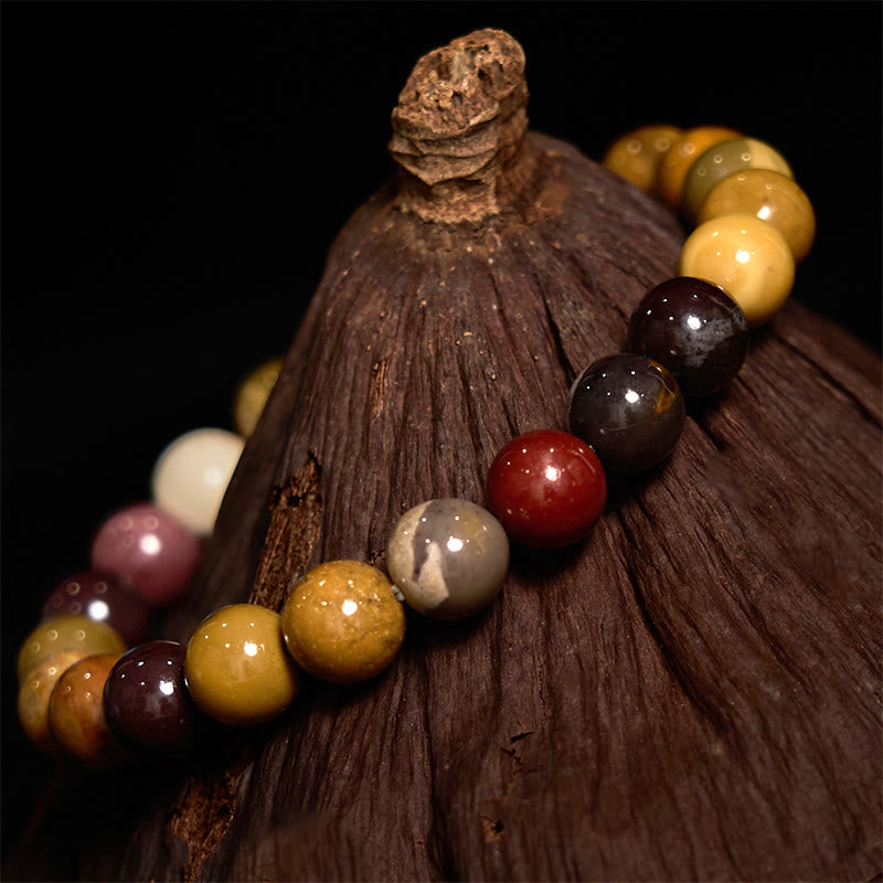 Buddha Stones Mookait-Armband für emotionales Wachstum