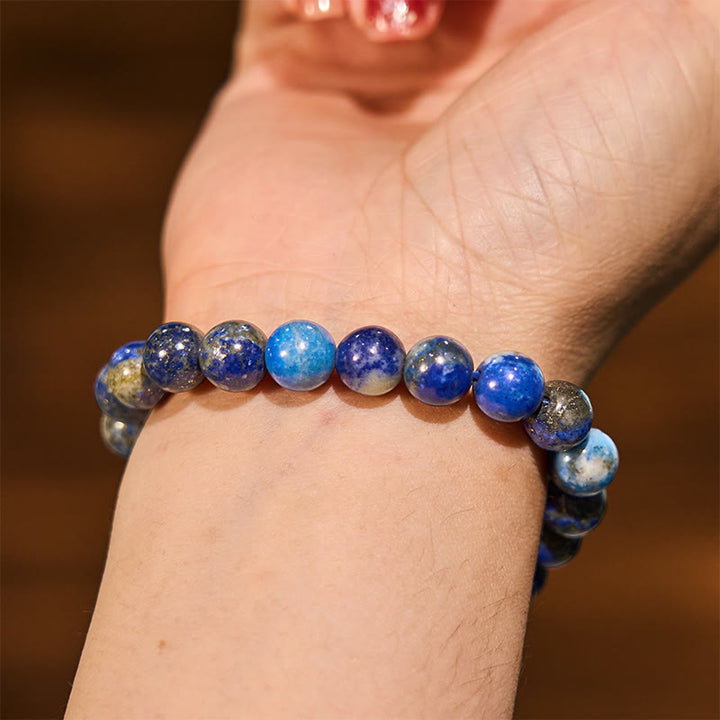 Buddha-Stein-Lazurit-Armband mit positiver Balance