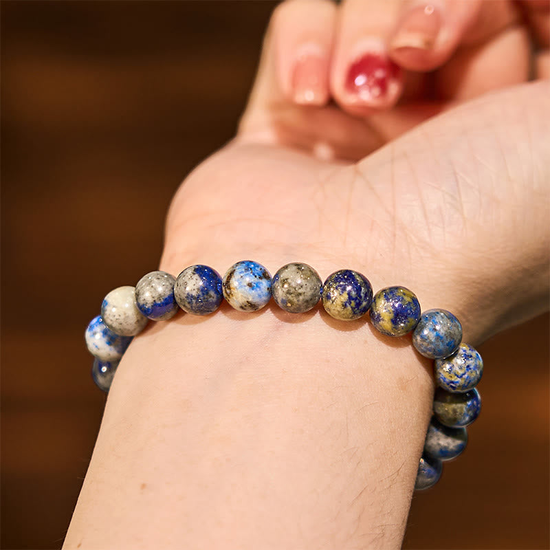 Buddha-Stein-Lazurit-Selbstpflege-Positives Armband