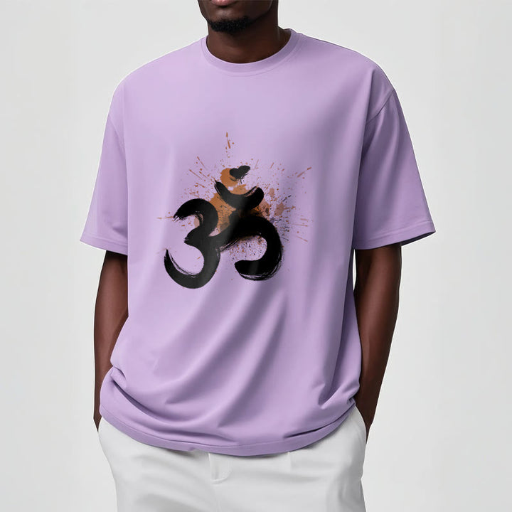 Buddha Stones OM Sanskrit Design Baumwolle T-Shirt - image 15