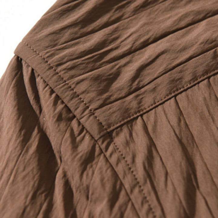 Buddha Stones Lässiges, einfarbiges, langärmeliges Herrenhemd mit Tasche - image 8