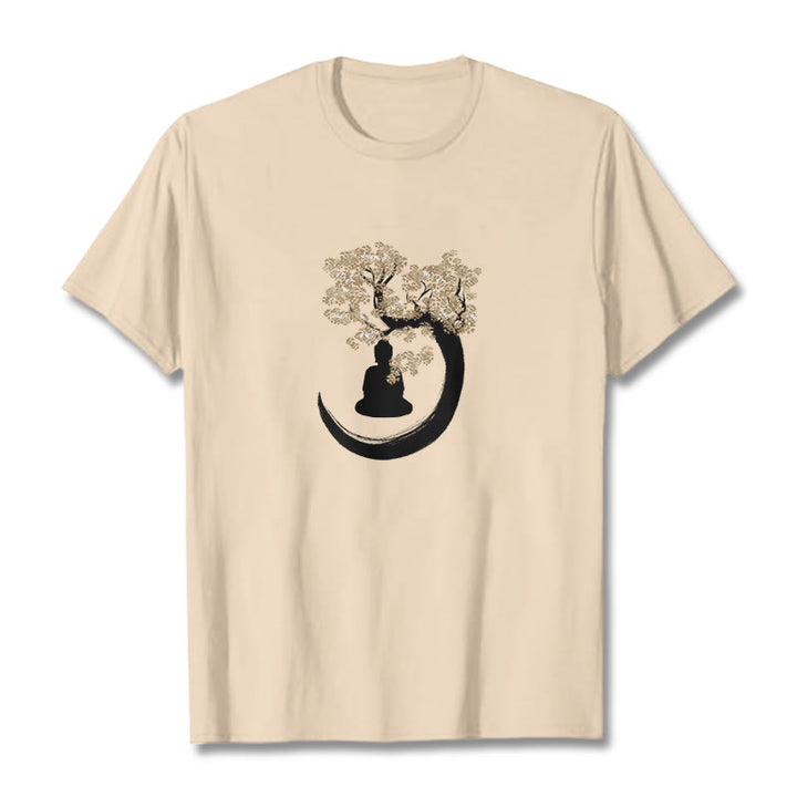 Buddha Stones Buddha sitzt unter dem Baum Baumwolle T-Shirt - image 7