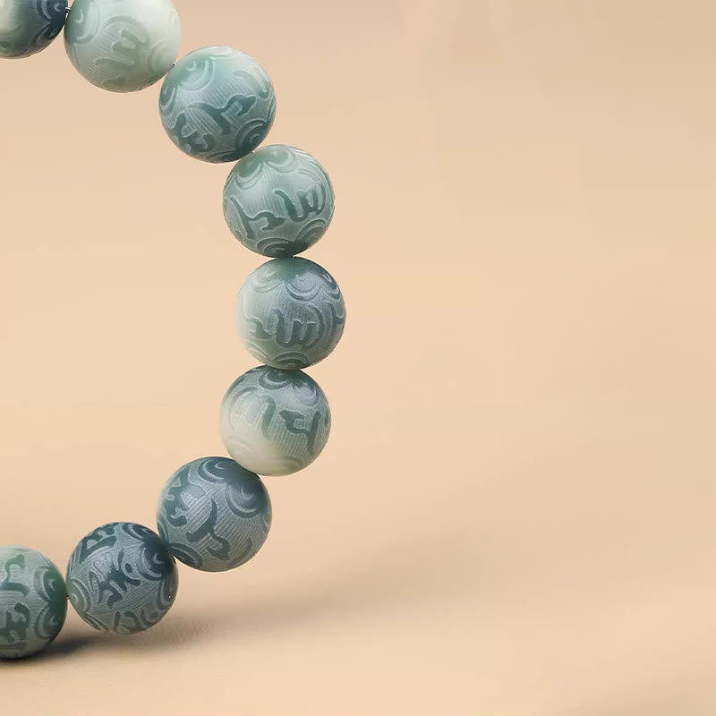 Buddha Stones, chinesisches Tierkreiszeichen, Bodhi-Samen, Om Mani Padme Hum, graviertes Weisheitsarmband - image 2