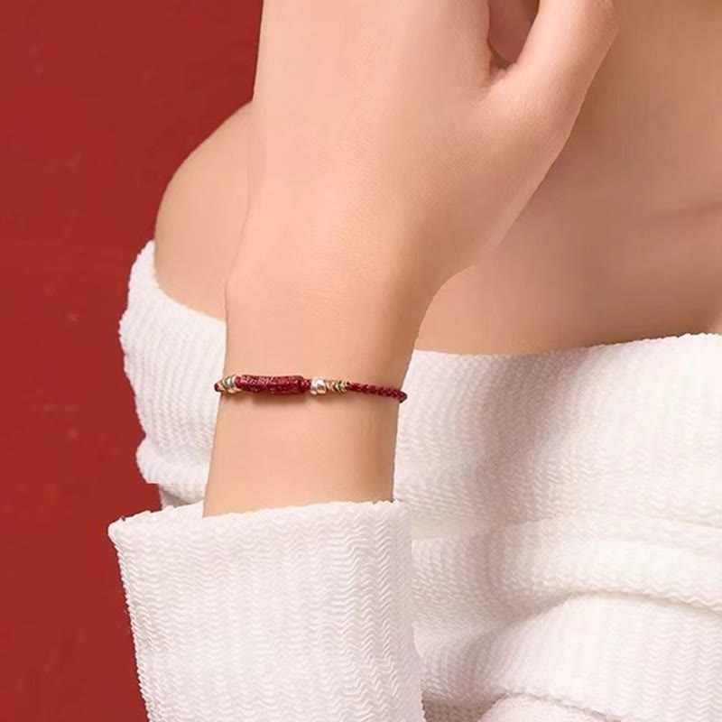 Buddha Stones ​​925 Sterling Silber Om Mani Padme Hum Zinnober Segen Kind Erwachsene Armband - image 11