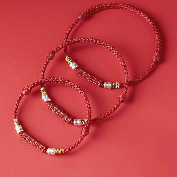 Buddha Stones ​​925 Sterling Silber Om Mani Padme Hum Zinnober Segen Kind Erwachsene Armband - image 17