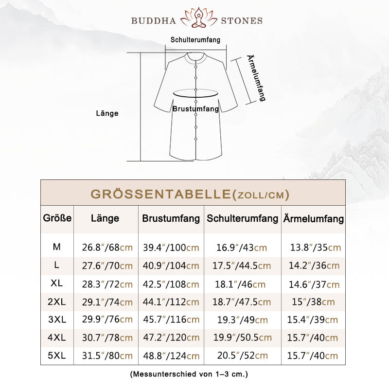 Buddha Stones einfarbiges Herren-Halbarm-Baumwollhemd - image 5