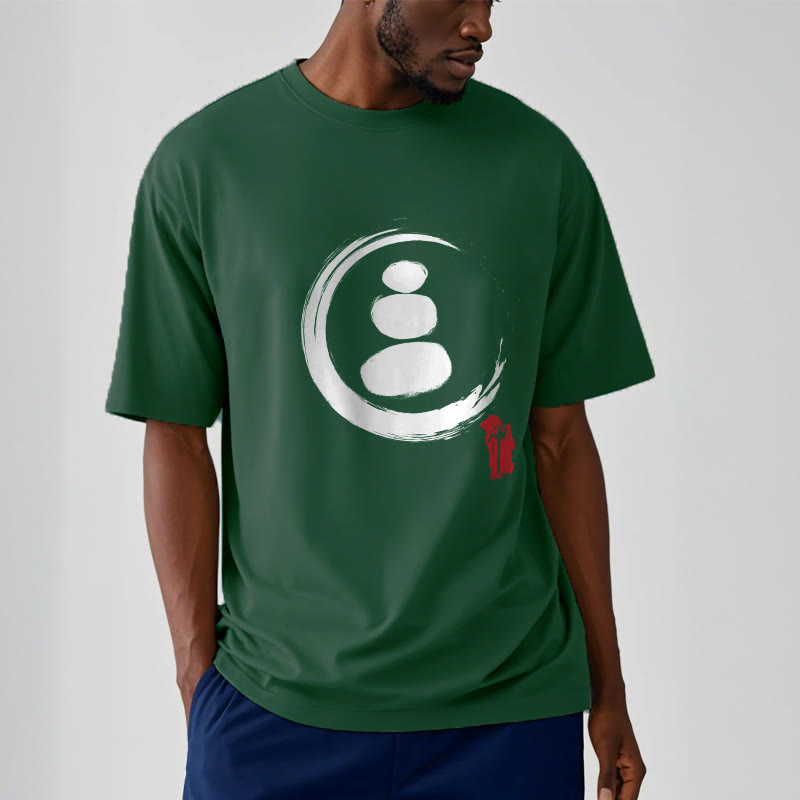 Buddha Stones ​​Zen Kreise Baumwolle T-shirt - image 9