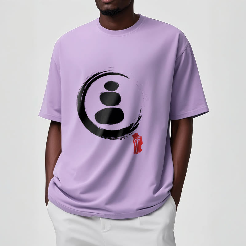 Buddha Stones ​​Zen Kreise Baumwolle T-shirt - image 16