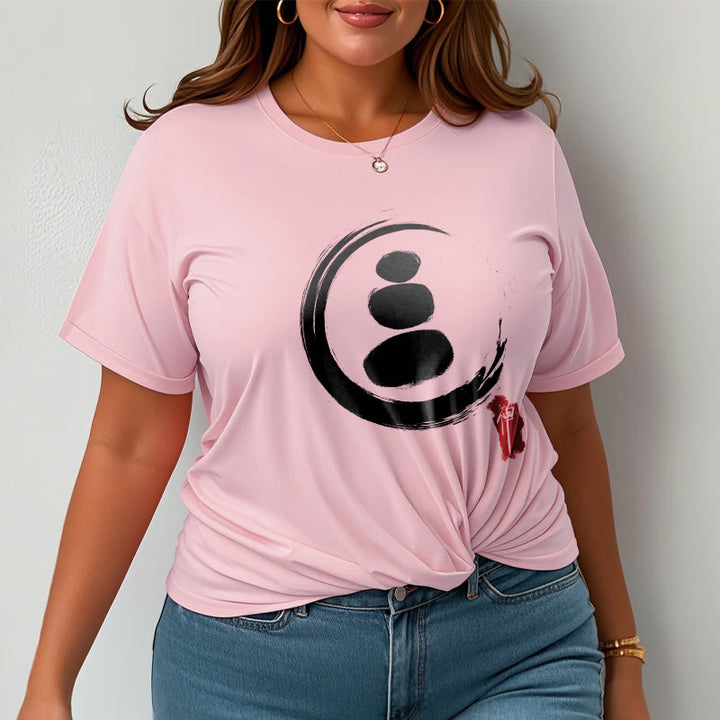 Buddha Stones ​​Zen Kreise Baumwolle T-shirt - image 14