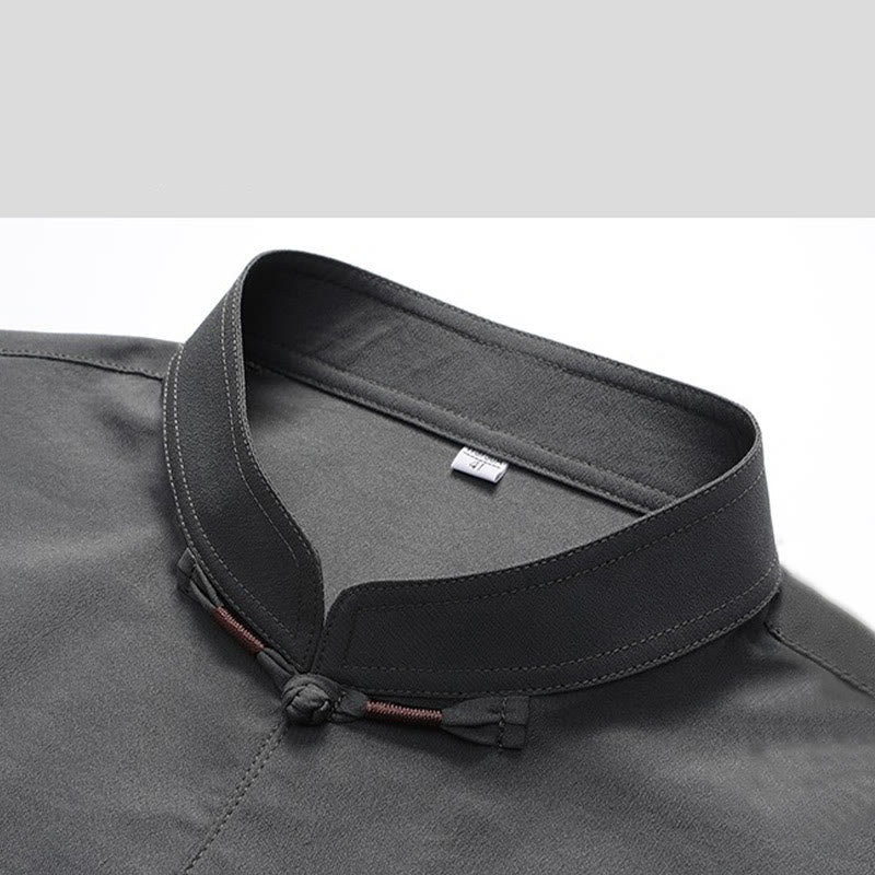 Buddha Stones, chinesisches Neujahr, bestickter Fu-Tang-Anzug, Hanfu, langärmeliges Oberteil und Hose, Kleidung für Herren - image 6